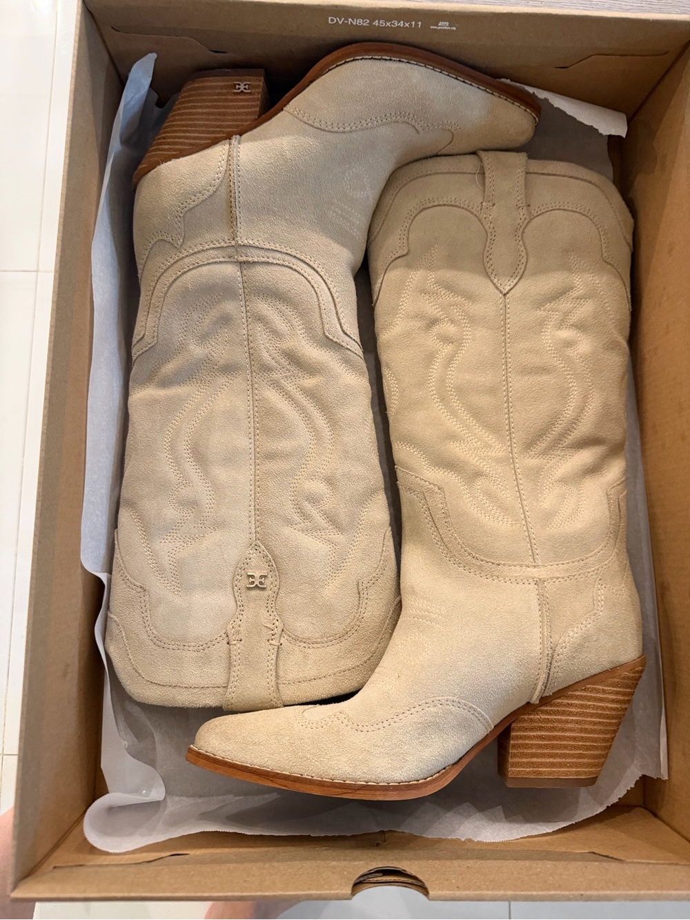 Label on Shoe Box
